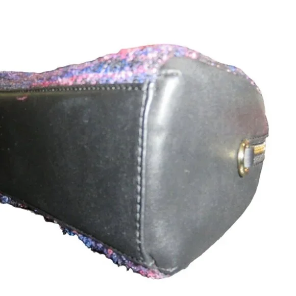 Kate Spade New York Purple Italian Autumn Tweed Emerson Place Lane Boston Bag - Picture 9 of 13